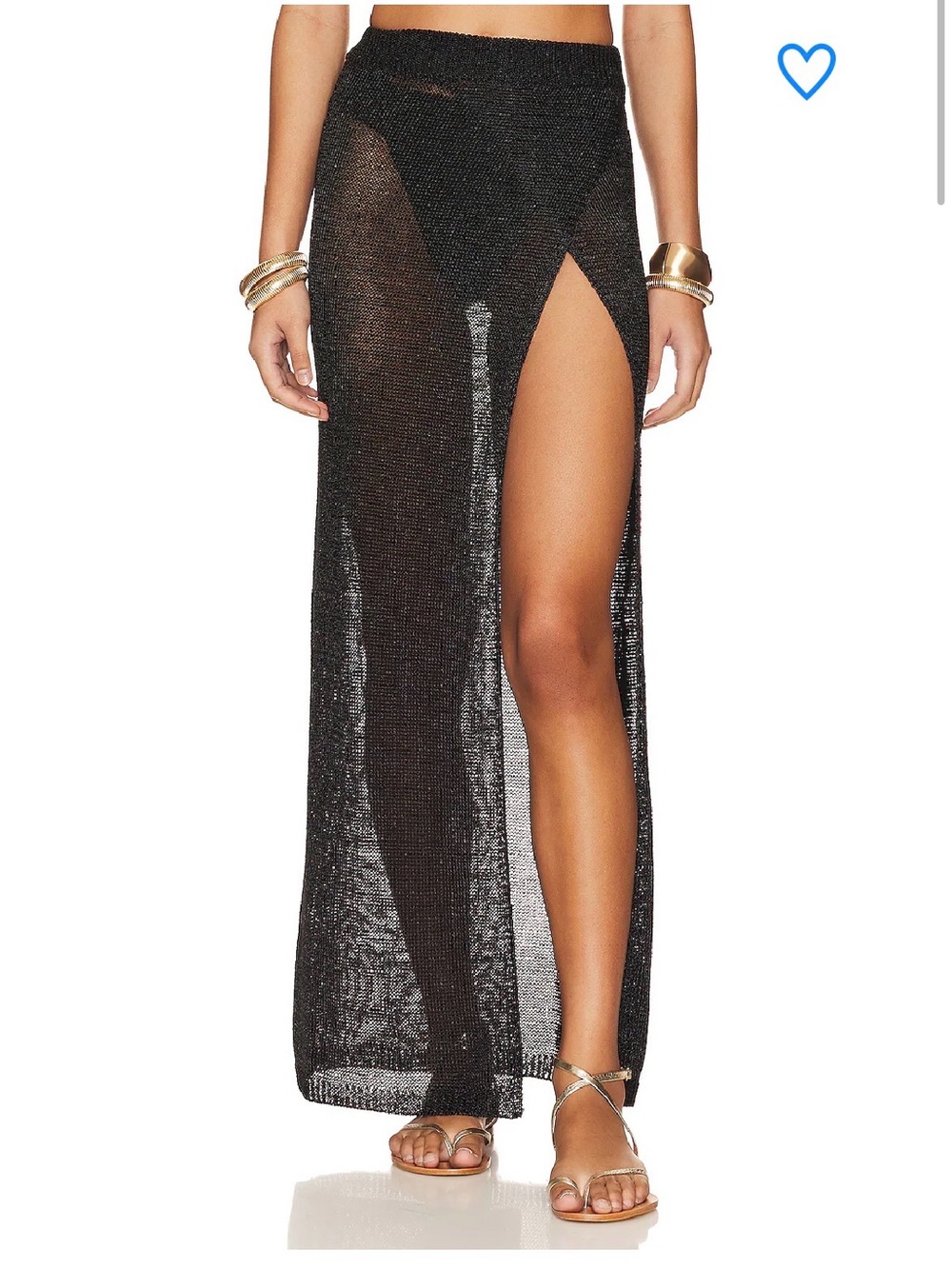Superdown Revolve Keva Wrap Maxi Skirt NWT (FLAW)